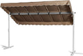 GRASEKAMP Qualität seit 1972 Stand Markise 3,75 × 2,25 m Terrassenüberdachung Dubai, 220 cm