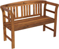 DEGAMO Landhausbank Gartenbank Rosario aus Akazienholz geölt, 120 cm, 101 cm, 45 cm