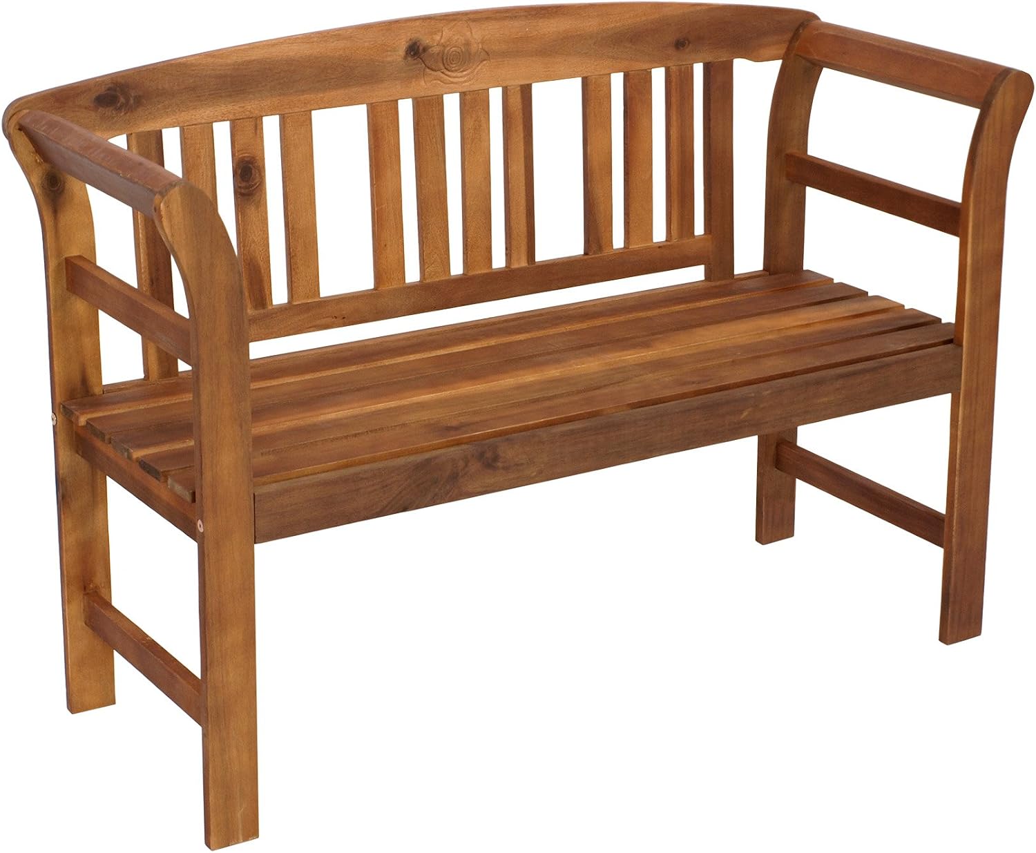 DEGAMO Landhausbank Gartenbank Rosario aus Akazienholz geölt, 120 cm, 101 cm, 45 cm