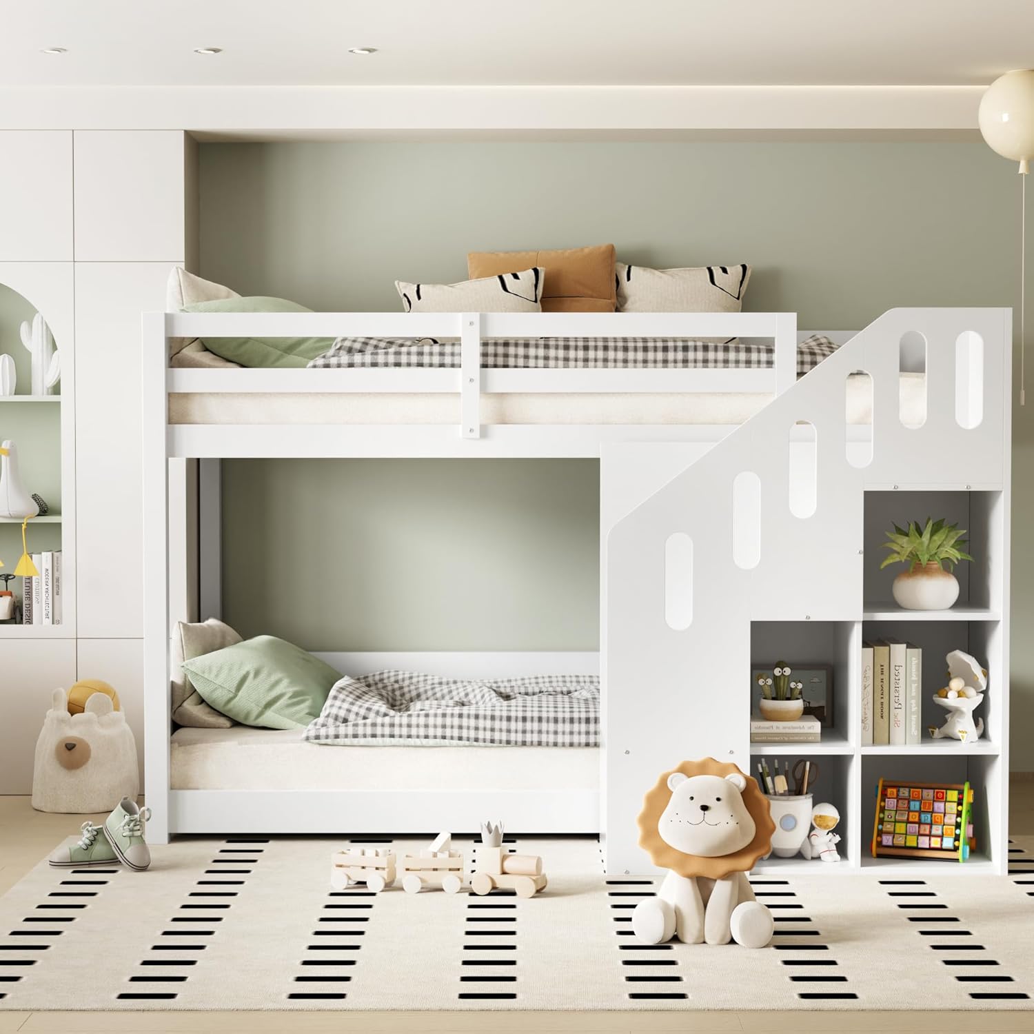 Dolamaní Etagenbett für 2 Kinder 90 × 200 cm, Hochbett, Kinderbett