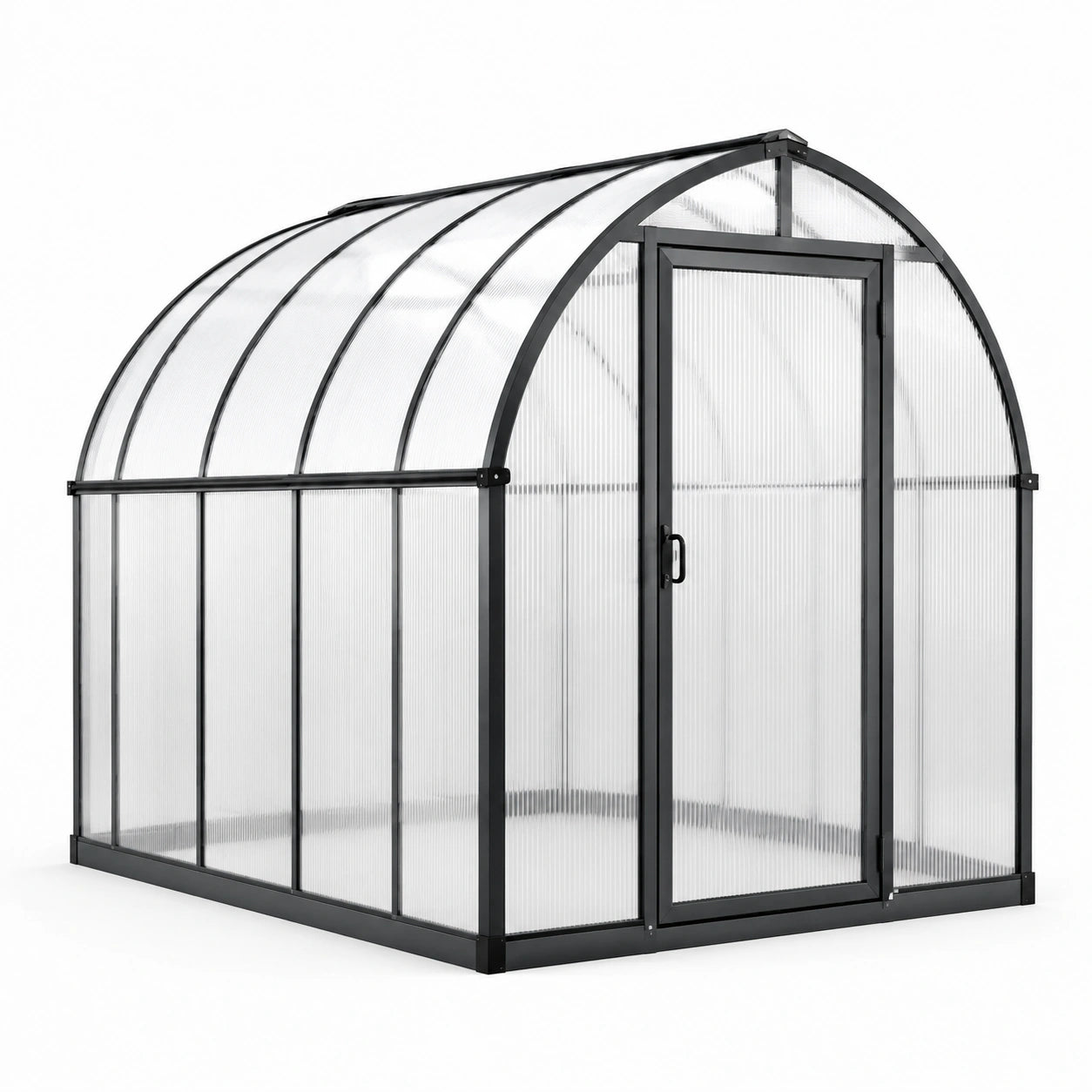 Gewächshaus mit Aluminiumrahmen und Polycarbonat 250x200x210 cm