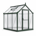 Aluminium-Gewächshaus mit Polycarbonatplatten, Grün