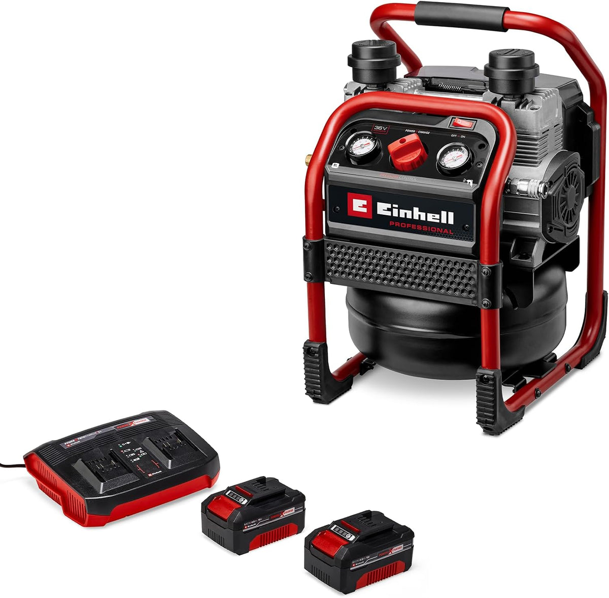 Einhell Professional Akku-Kompressor SILENZZO 36/210 Power X-Change (36 V, 210 l, 120 l, 8 bar