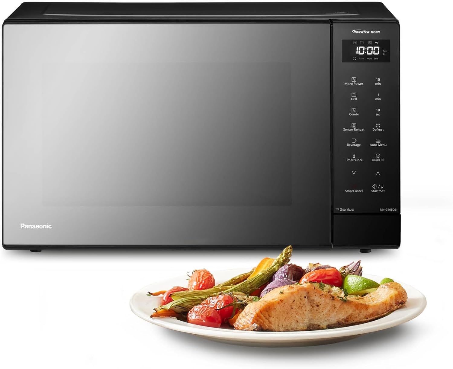 Panasonic NN-GT65QBEPG 31 l Kombi-Mikrowelle mit Grillfunktion, 1100-W-Grill, Grill-Mikrowelle, 1000 W, 1.000 W, 34 cm