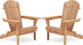 SoliWood Adirondack Stuhl aus Holz 2er-Set, Sessel, Gartenstuhl, 30–40 Minuten