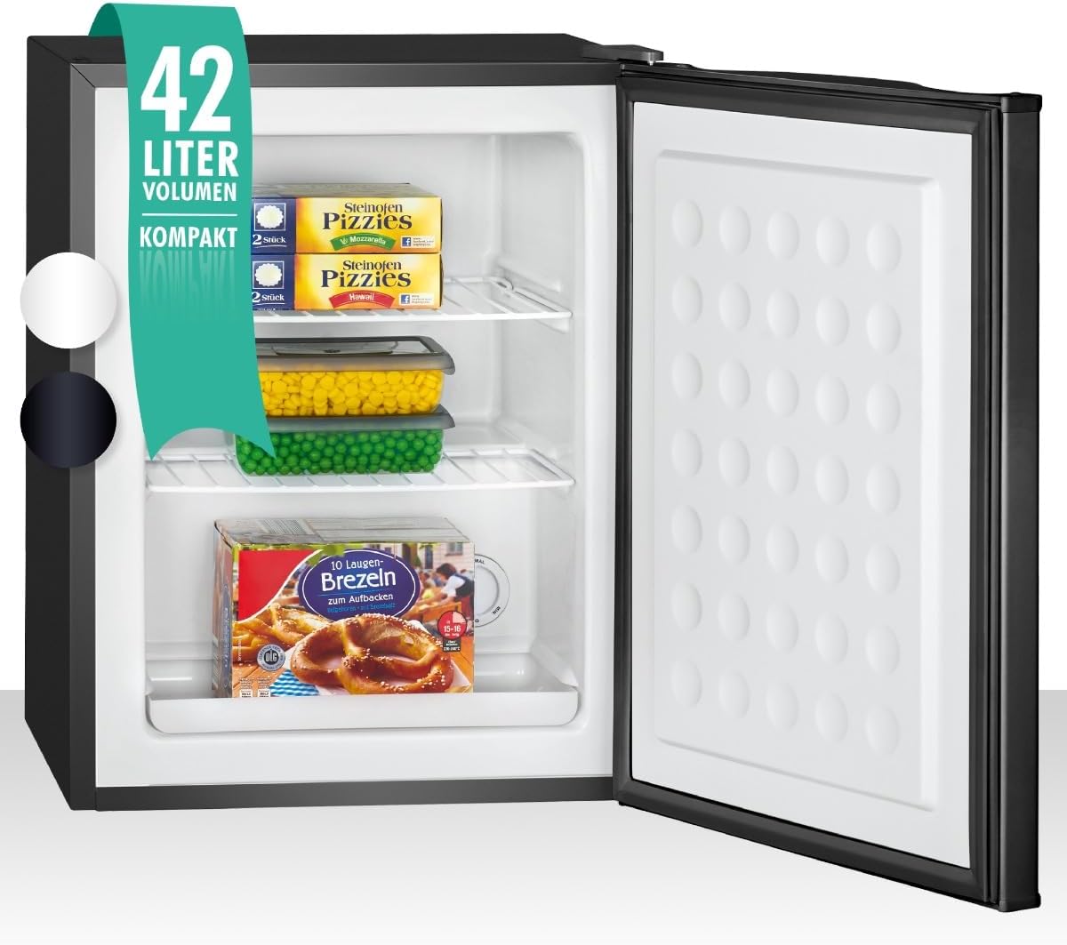 Bomann Gefrierbox klein mit 42 l Nutzinhalt, Praktisch, Gefrierschrank, Büro, 0,372 kWh, 150 kWh
