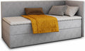 Sofnet Boxspringbett Flame mit Bettkasten - Einzelbett mit Bonell-Matratze und Topper, Hauptmatratze, Polsterbett, 89 cm, 200 cm, 99 cm