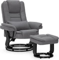 M MCombo Relaxsessel mit Liegefunktion, Lesesessel, Fernsehsessel, 141 cm, 82,5 cm, 106 cm, 120 kg, Grau