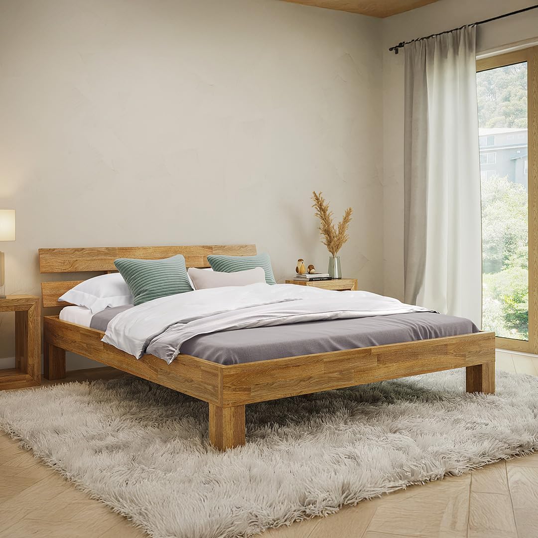 Skølm Floki Massivholzbett, Optisch, FUTONBETT, Schlafzimmer, 200 cm, 200 l, 215 cm, 164,5 cm