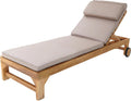 AXI Rama Gartenliege aus Teak Holz mit Kissen, Sonnenbett, 30 - 83,5 cm, 65 cm