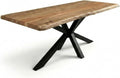 SAM Esstisch 240 × 100 cm Cali, Holztisch, Baumkantentisch, 50 mm
