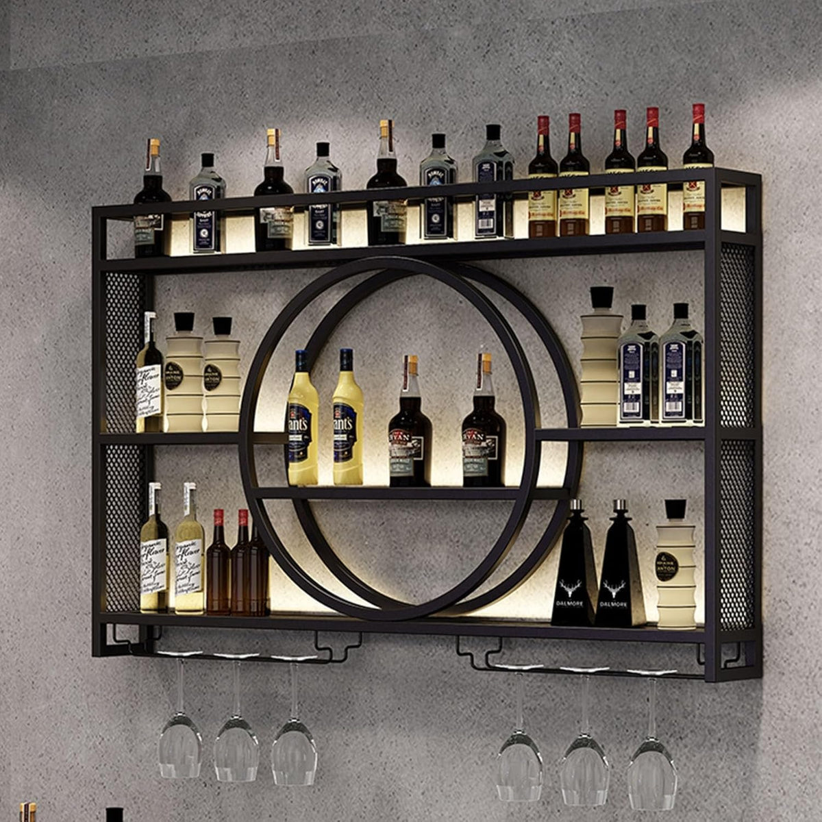 Generisch Wandmontierte Weinregale, Weinschrank