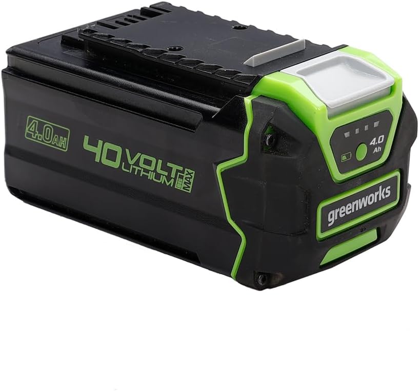 Greenworks 40 V Akku - Greenworks 4 Ah leistungsstarker Lithium-Ionen Akku für alle, 120 Minuten, LED-Anzeige
