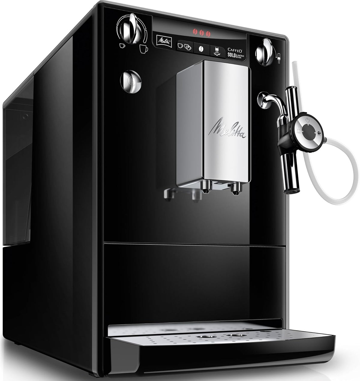 Melitta Caffeo Solo & Perfect Milk - Kaffeevollautomat, Puristisch, 20 cm, 135 mm, 0 W, 15 bar, 30ml, 220ml, App, Schwarz