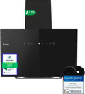 KKT KOLBE Dunstabzugshaube 80 cm, Automatisch, LED-Beleuchtung, Schwarz