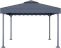 Pavillon JHQHSM, 300 cm, Aluminium, Stahl, Anthrazit