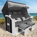 BRAST Strandkorb Usedom 3-Sitzer XXL für 2-3 Personen, Garten, 165 cm, 300 kg, 12 cm, 44 cm, 260 g, 47 kg