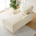 Relaxsessel Gepolsterter NADEUSAK, Beige klappbarer Schlafsessel, Sitzsack für Wohn- und Schlafzimmer, Bequemer Lesesessel, XXL großer