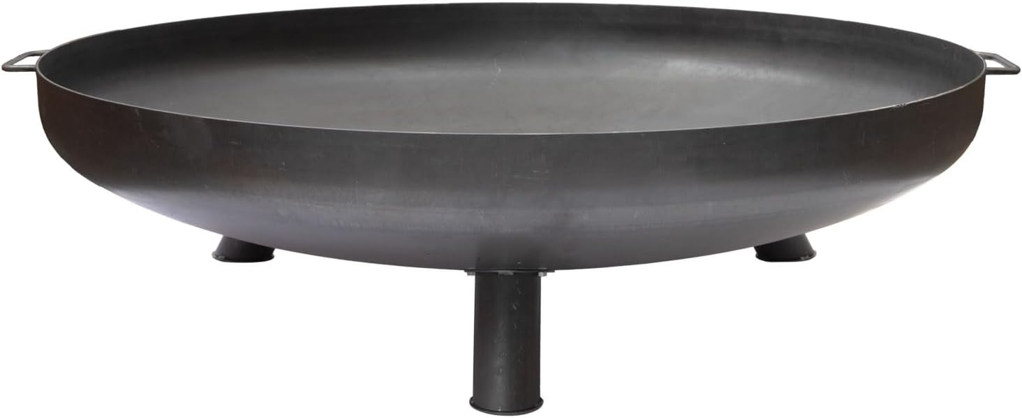 Grillfürst Feuerschale Ø 120 cm aus Stahl - Feuerschale für den Garten oder die Terrasse, Schwenkgrill, 2,5 mm