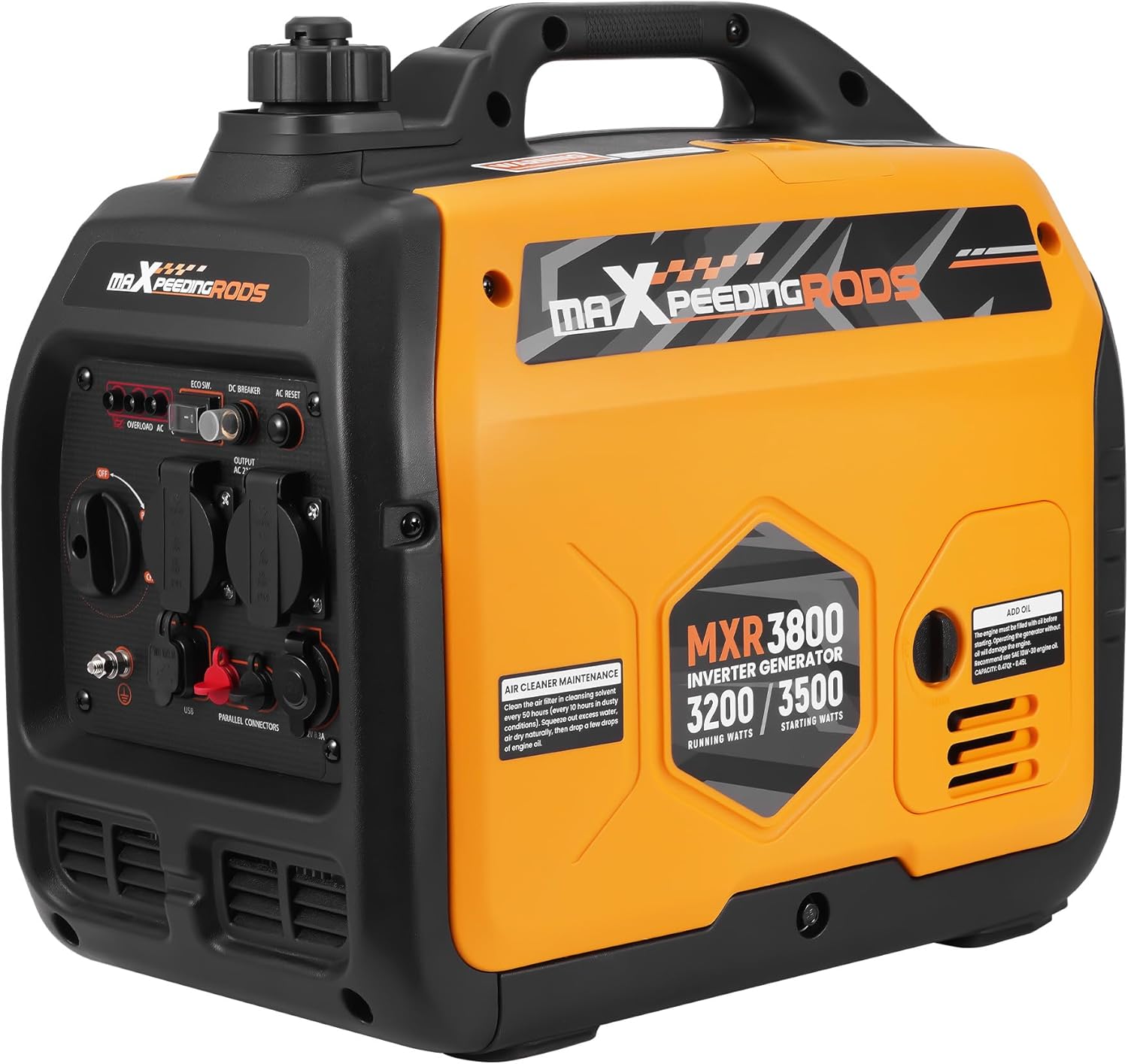 MaXpeedingrods 3500 W Inverter Stromerzeuger, Kühlschrank, Klimaanlage, 21 kg, 7 m, 24 KG, 230 v, 12 V