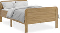 Homestyle4u Komfortbett Seniorenbett 120 × 200 Natur Holz, Tagesbett, Jugendbett, Schlafzimmer, 86 cm, 200 cm