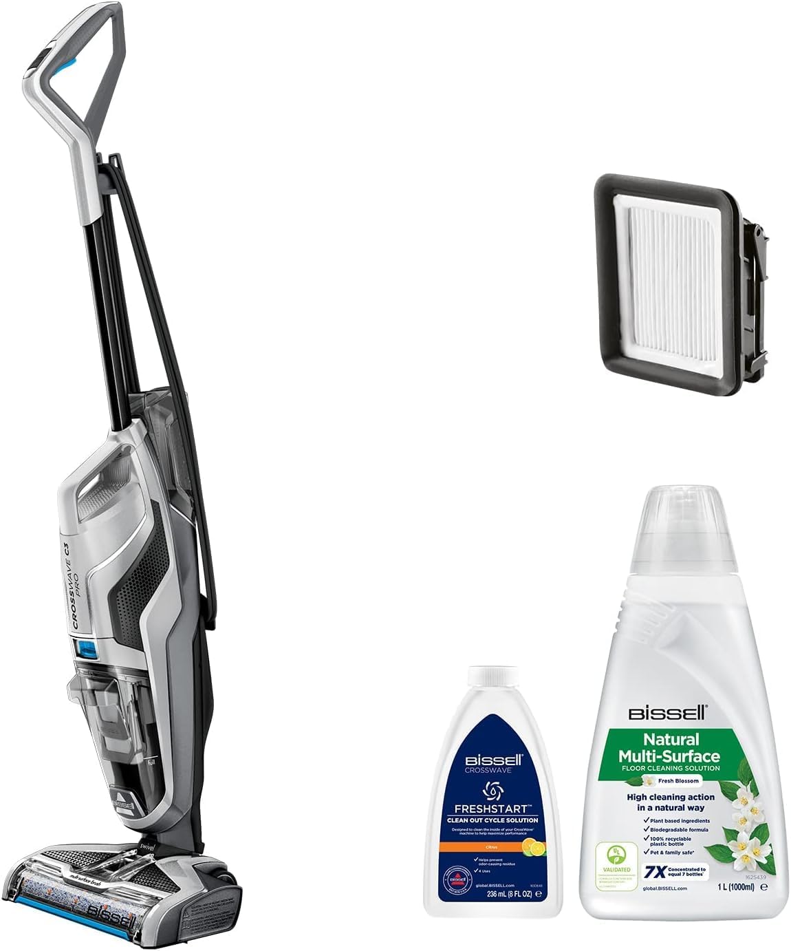 BISSELL CrossWave C3 Pro, Waschsauger, Selbstreinigung