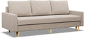 Mebligo - Sofa Mit Schlaffunktion Und Bettkasten Blank, Couchsofa, Bettsofa
