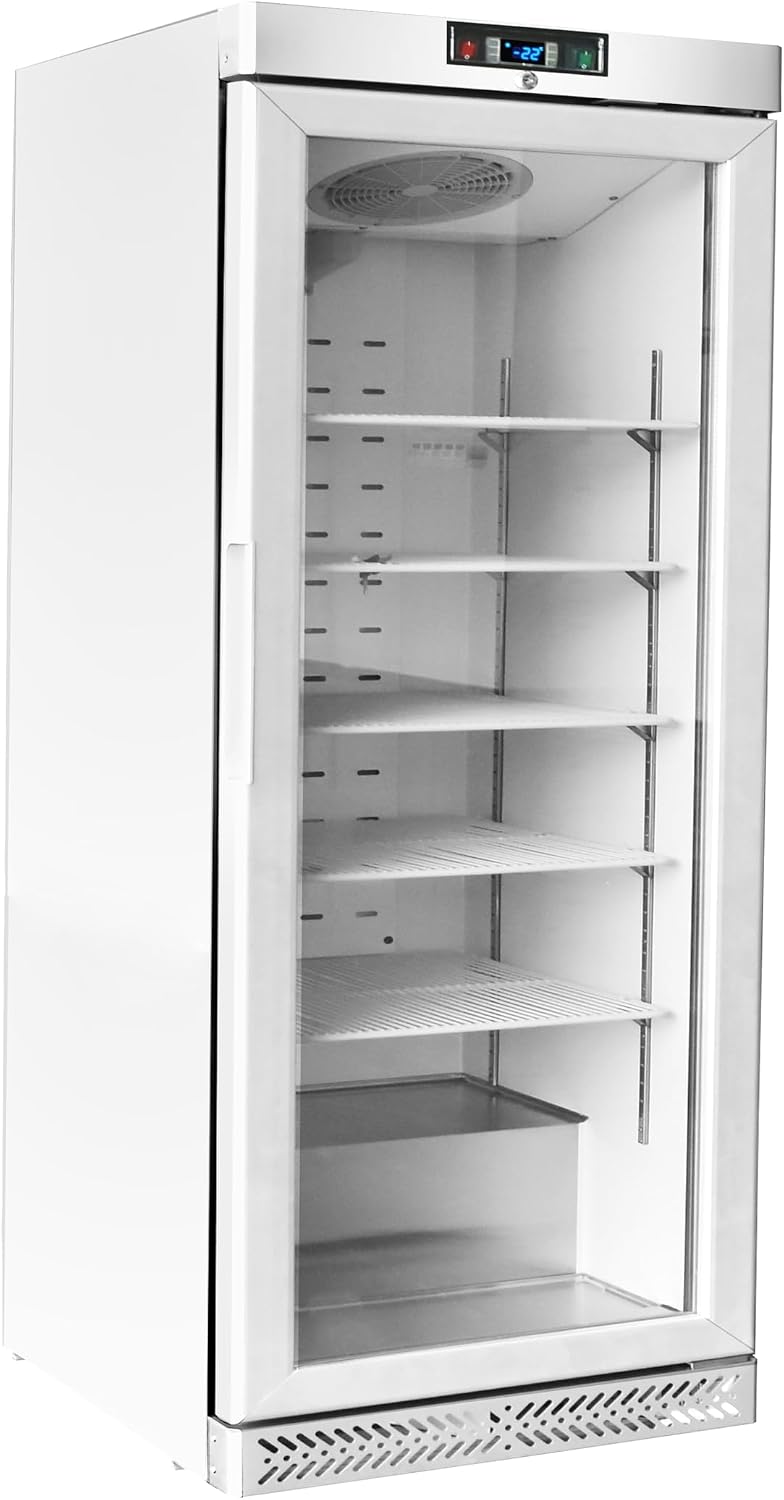 METRO Professional Glastürgefrierschrank GFR6600 G, 40 kg, 17 °C, 30 °C, 188,5 cm, 165 cm, LED, Edelstahl