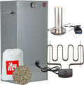 ITA Elektrischer Räucherofen 7001 - Smoker Set mit Heizung, Räucherschrank, 81 cm, 28 cm, 40 cm, 6-7 Kg, 1 mm