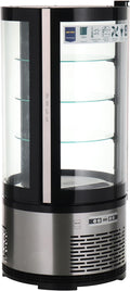 METRO Professional Kuchen-Vitrine GRV1100, 103 cm, 52 kg, 3.3 kW, 210 W, 230 V, 100 l, LED, Edelstahl