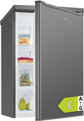 Bomann Kühlschrank ohne Gefrierfach Kühl-Gefrierkombination, Standardkühlschrank 126L, 5 Jahre Kompressor-Garantie, VS 7258 inox, 85 cm, 0-8°C