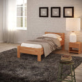 Krok Wood Seniorenbett SiSi aus Massivholz (Buche, Massivholzbett, Jugendbett, 50 cm, 200 cm, 2 cm, 1 Stunde