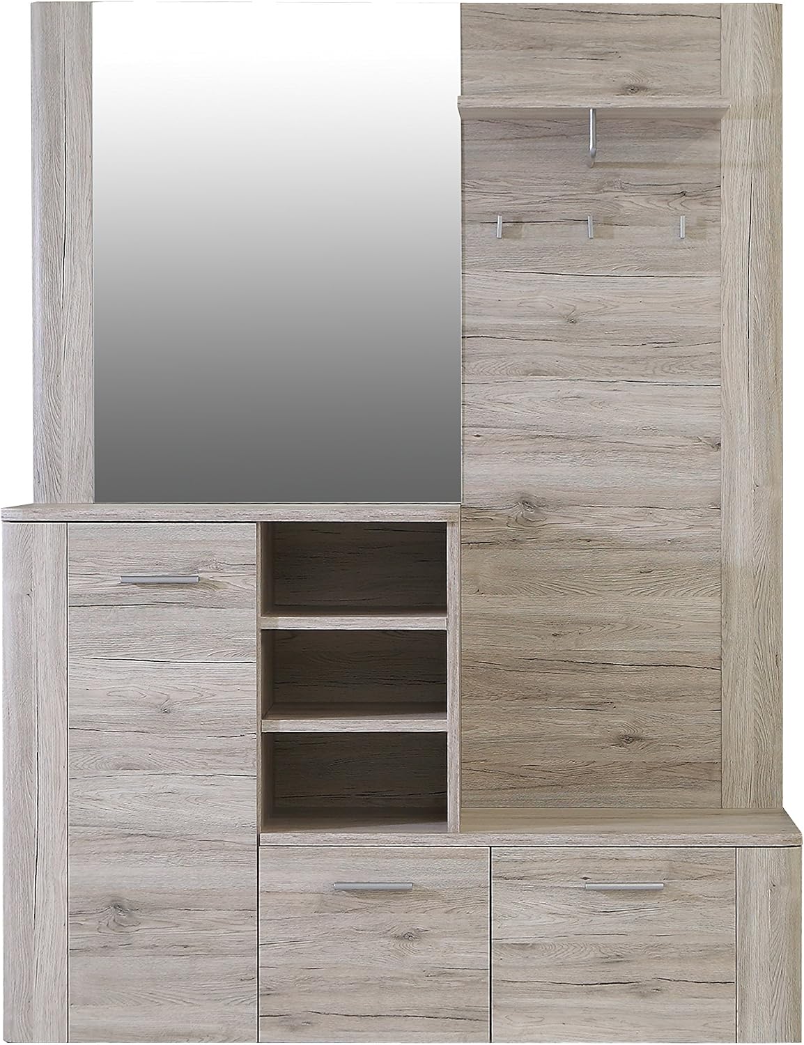 Forte BIG BANG Garderobe 150 160, Garderobenschrank, 80 kg, 40 kg, Kunststoff