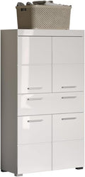 Trendteam smart living - Amanda - Hochschrank, Badezimmerschrank, 31 cm, Weiß