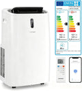 COSTWAY 14000BTU Klimagerät mit Abluftschlauch 4100 W, Klimaanlage, Heizung, 57 dB, App, LED