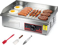 Elektrische Tischgrills Grillplatte Elektrisch 3000W LIROPAU, Temperatur 50-300°C, 41 cm