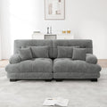 HAUSPROFI Modulares Sofa aus Chenille, Montage erforderlich