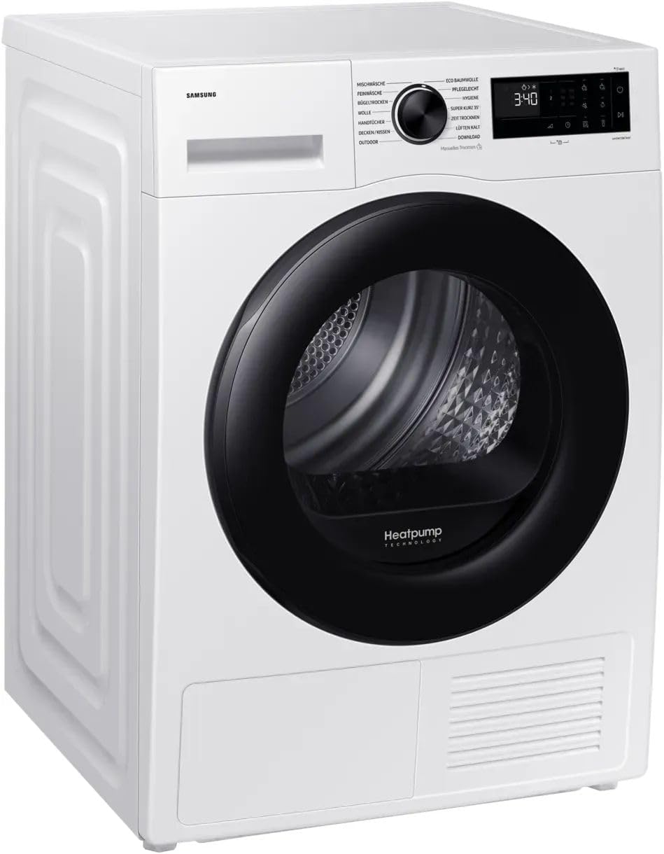 Samsung Wärmepumpentrockner, Wäschetrockner, 9 kg, 10 Minuten, App