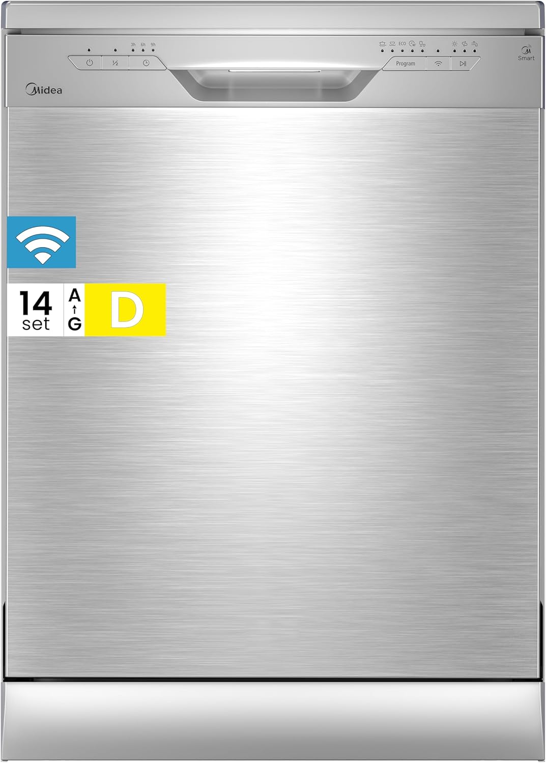 Midea SF 3.60N PRO Geschirrspüler 60 cm Freistehend und Unterbaufähig