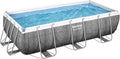 Bestway Power Steel Rectangular Pool Set 404 × 201 × 100 cm, 107 cm, 2.006 l