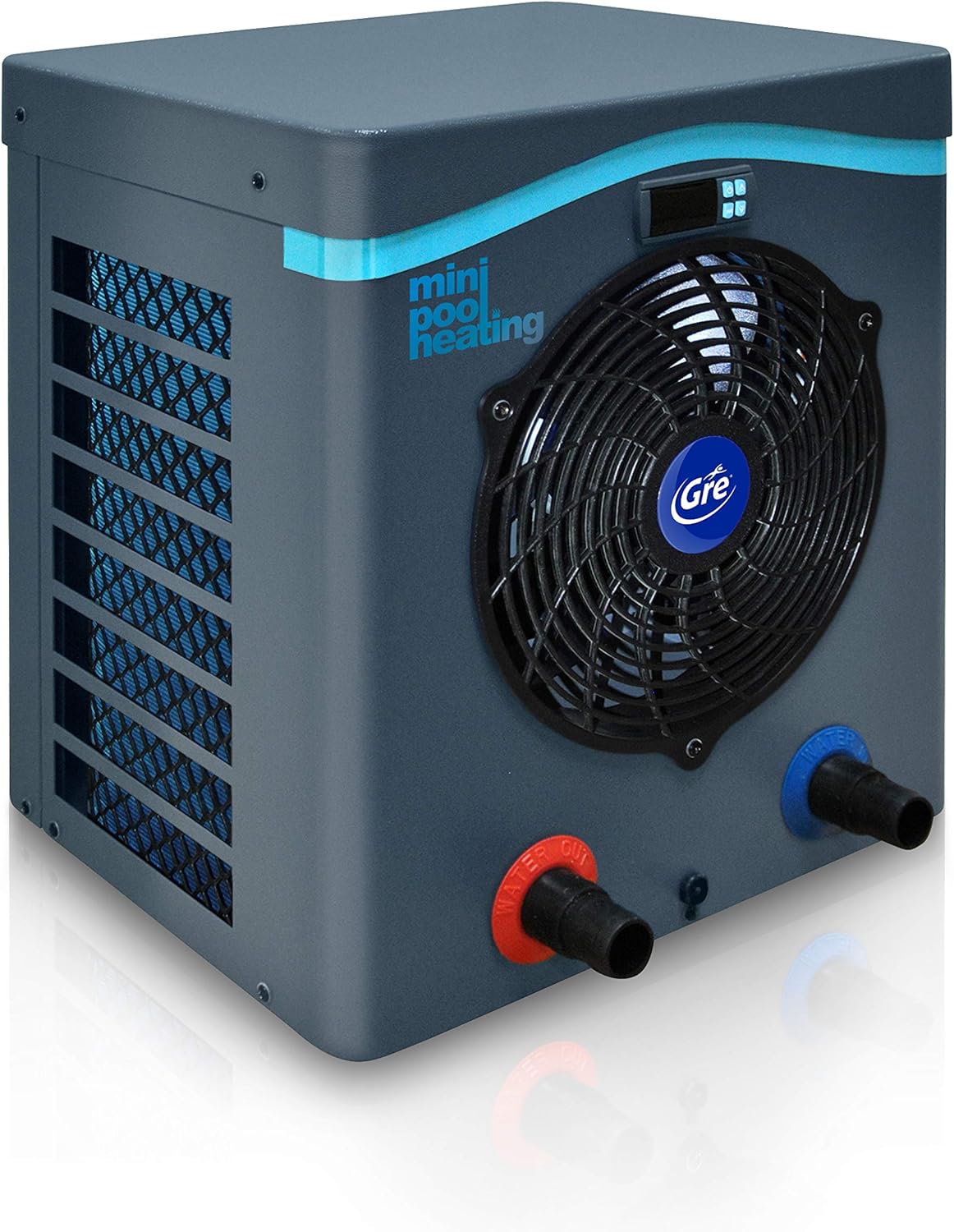 Gre HPM30 - Mini-Wärmepumpe für Aufstellpools bis zu 30 m3, 38 mm, 12 °C, 42 °C
