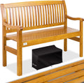 KESSER Gartenbank Holz Holzbank wetterfest Sitzbank, Für 2 bis 3 Personen, Sitzbank 320 kg belastbar 125 cm, Parkbank aus Massivholz