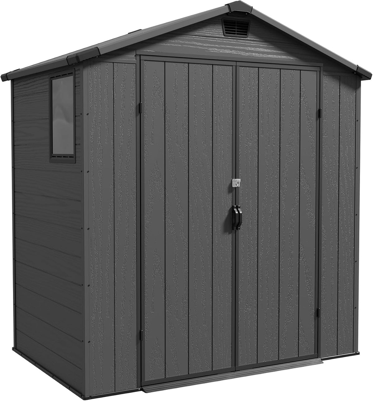 TRIUMPHKEY 6 × 4 Gartenhaus Kunststoff, Gartenschrank, 183 cm