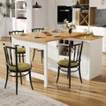 Kebnor Ausziehbarer Bartisch mit 360° Drehfunktion und Stauraum, Multifunktions-Bartisch, Sideboard-Bartisch, 120-180 cm, 40 cm, 76 cm, 48 KG, 60 kg