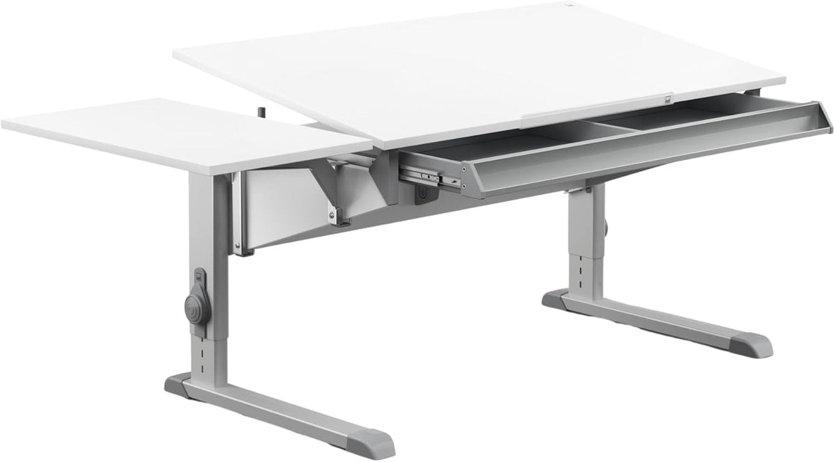 Moll Sprinter Kinderschreibtisch höhenverstellbar, 53 cm, 82 cm, Grau