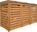 AXI Lex Mülltonnenbox Holz Braun, Garten, 3 M, 121 cm, 182 cm, 115 cm