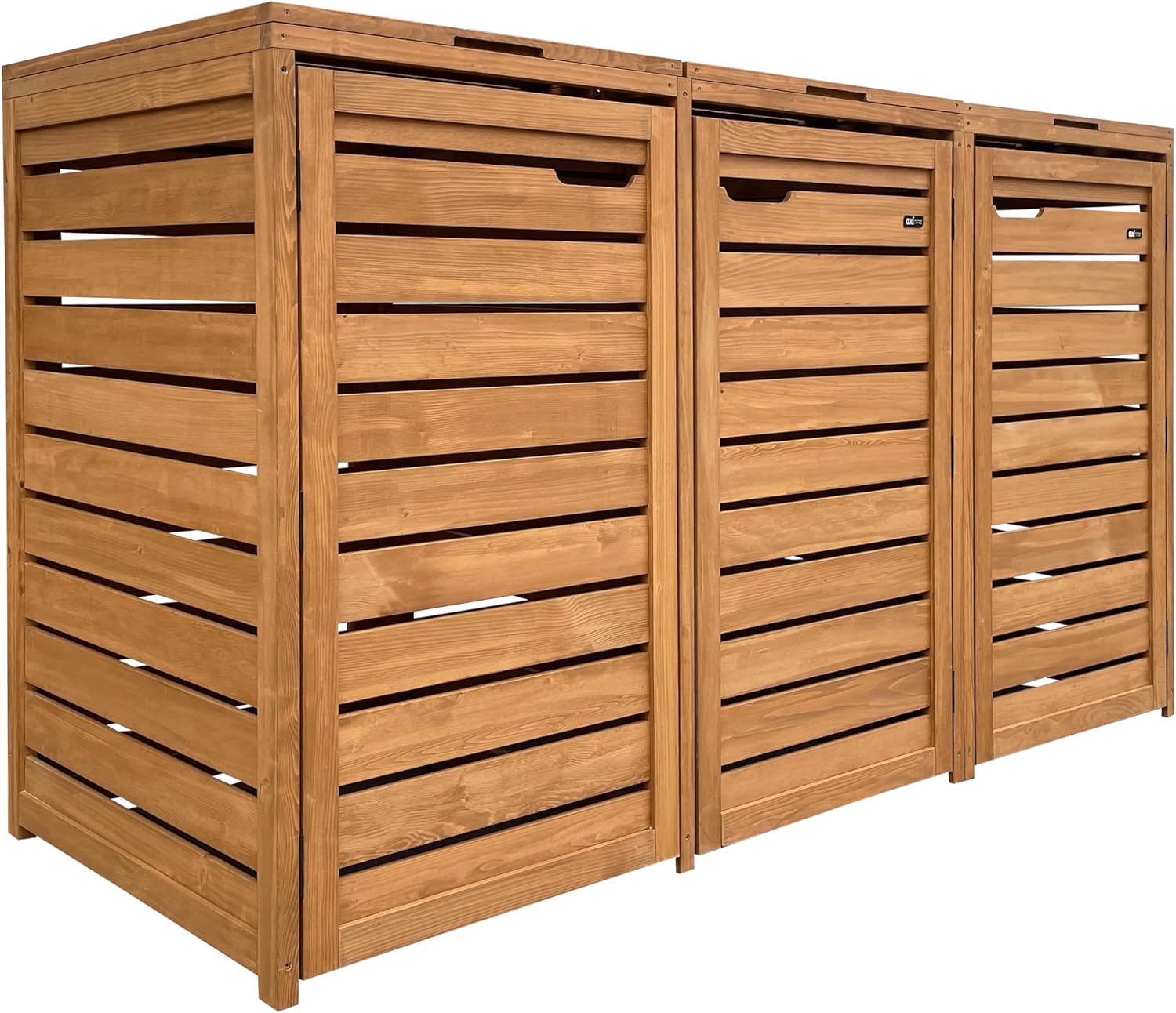 AXI Lex Mülltonnenbox Holz Braun, Garten, 3 M, 121 cm, 182 cm, 115 cm