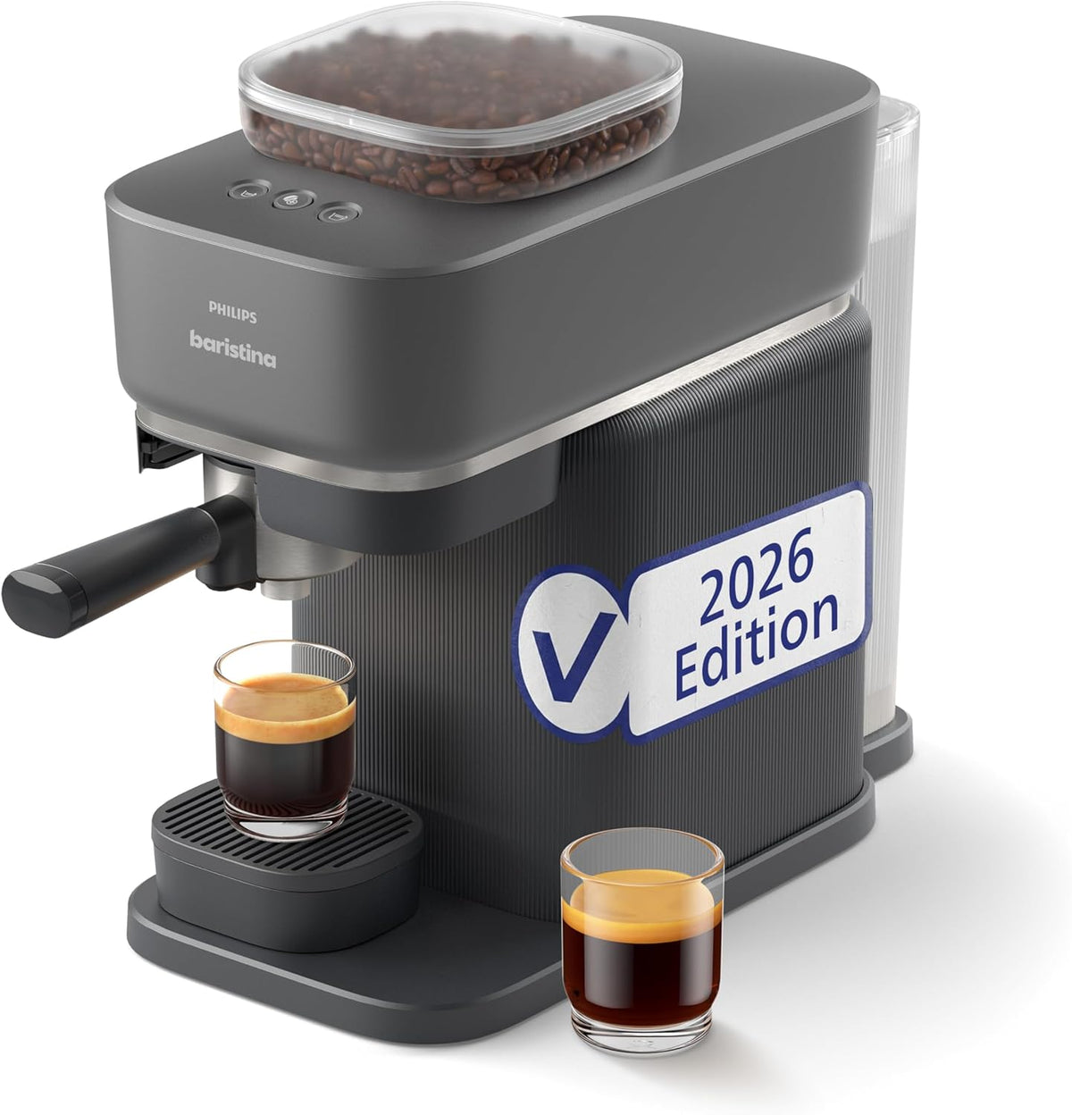 PHILIPS Baristina Espressomaschine –Automatisches Mahlen, Kaffeemaschine, 1.2 l, Edelstahl