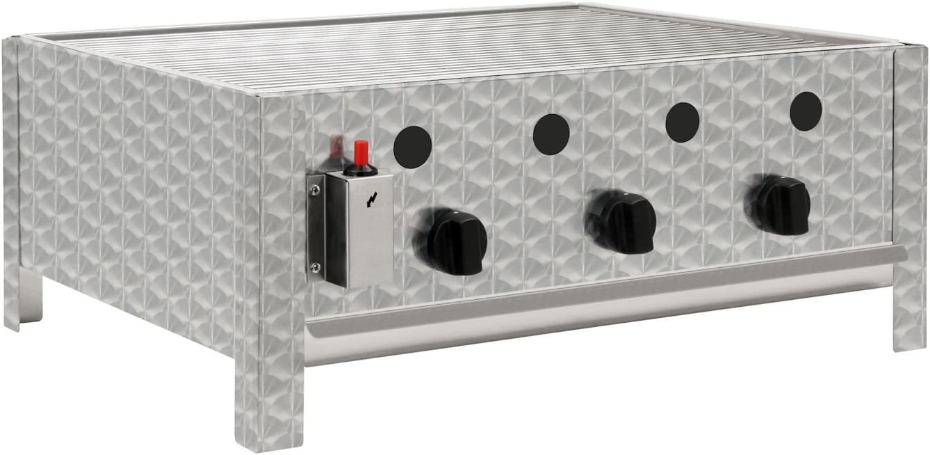 BBQ-Toro Edelstahl Gastrobräter, Grill, Gastrogasgrill, 5 kg, 11 kg, 5,5 cm
