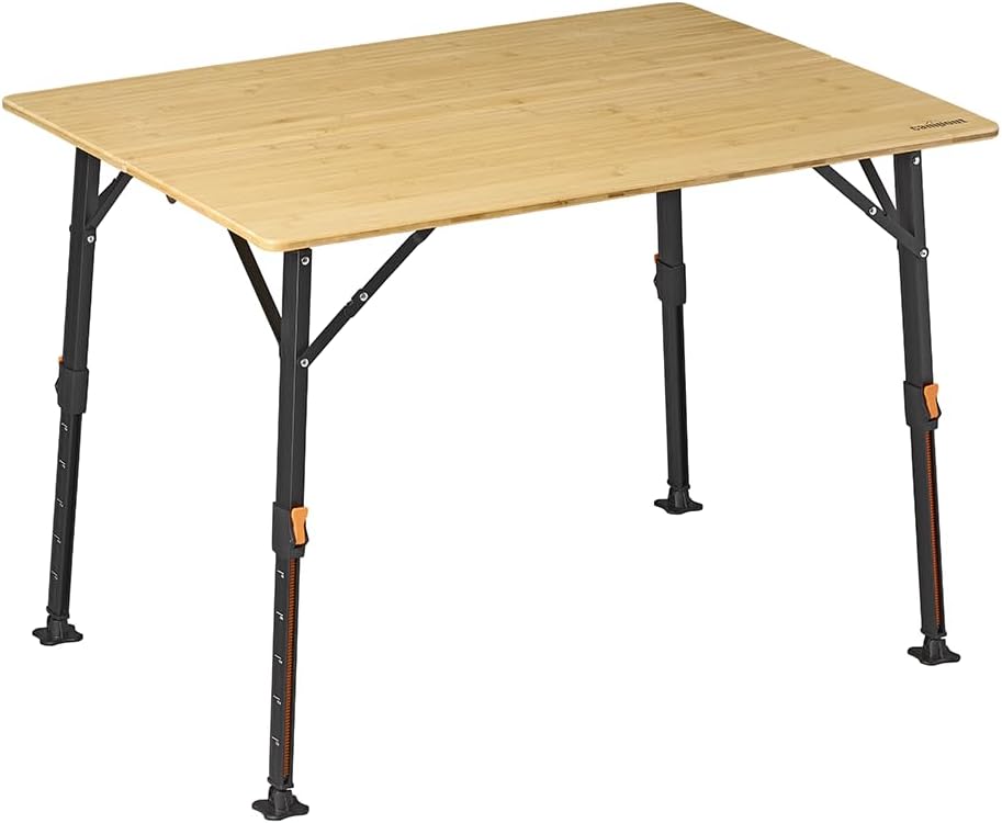 Campout Campingtisch, Gartentisch, Klapptisch, 72 cm, 42–69 cm, 80 kg